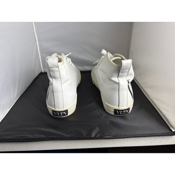 Valentino Garavani VLTN Print White Leather High-Top Sneakers Size 44 main image 7